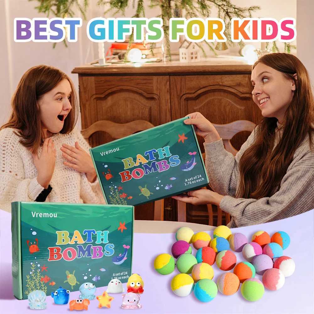 Bath Bombs for Kids with Surprise Inside 24 Pack Kids Bath Bombs Gift Set Natural Organic Kids Bubble Bath Fizzy for Girls Boy L251029