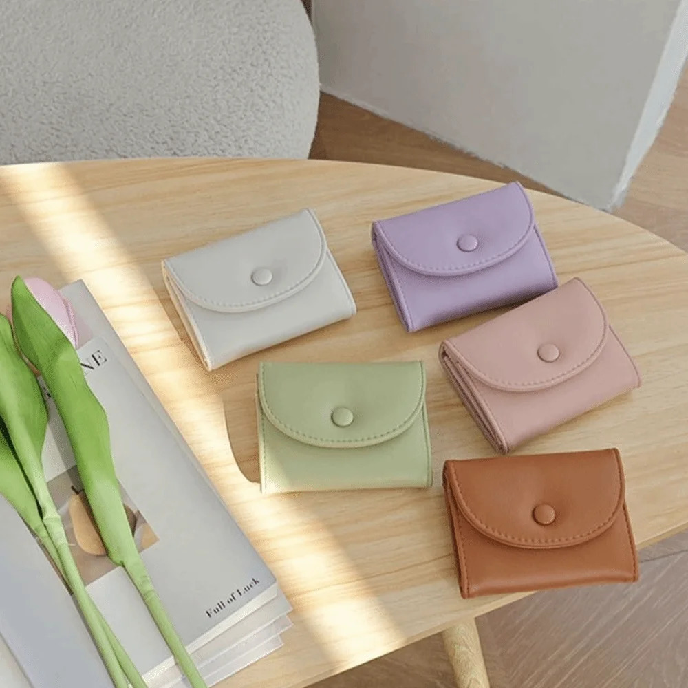 Ultrathin Short Wallet Small Multi Color Coin Purse Storage Bag Womens 251029