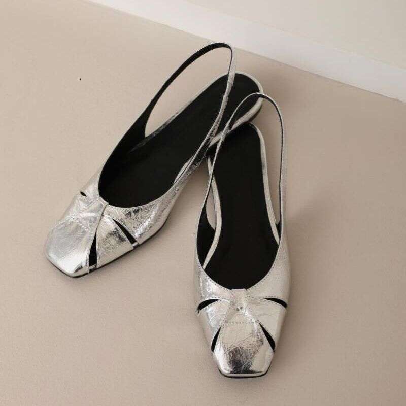 2025 New Arrival French Style Elegant Designer Shoe Women's Closed-Toe Woven Hollow Niche Breathable Flat Sandals