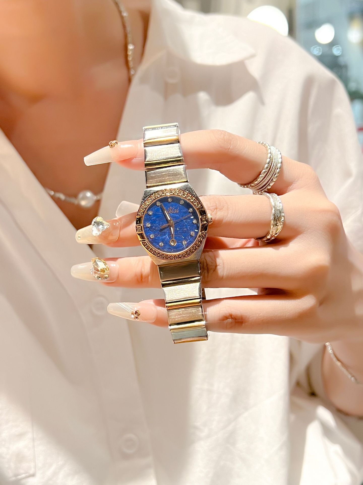 Designer Watch Double Eagle Constellation Series European Fashion Steel Luxury Band Trendy Korean Style Quartz Women's Watch