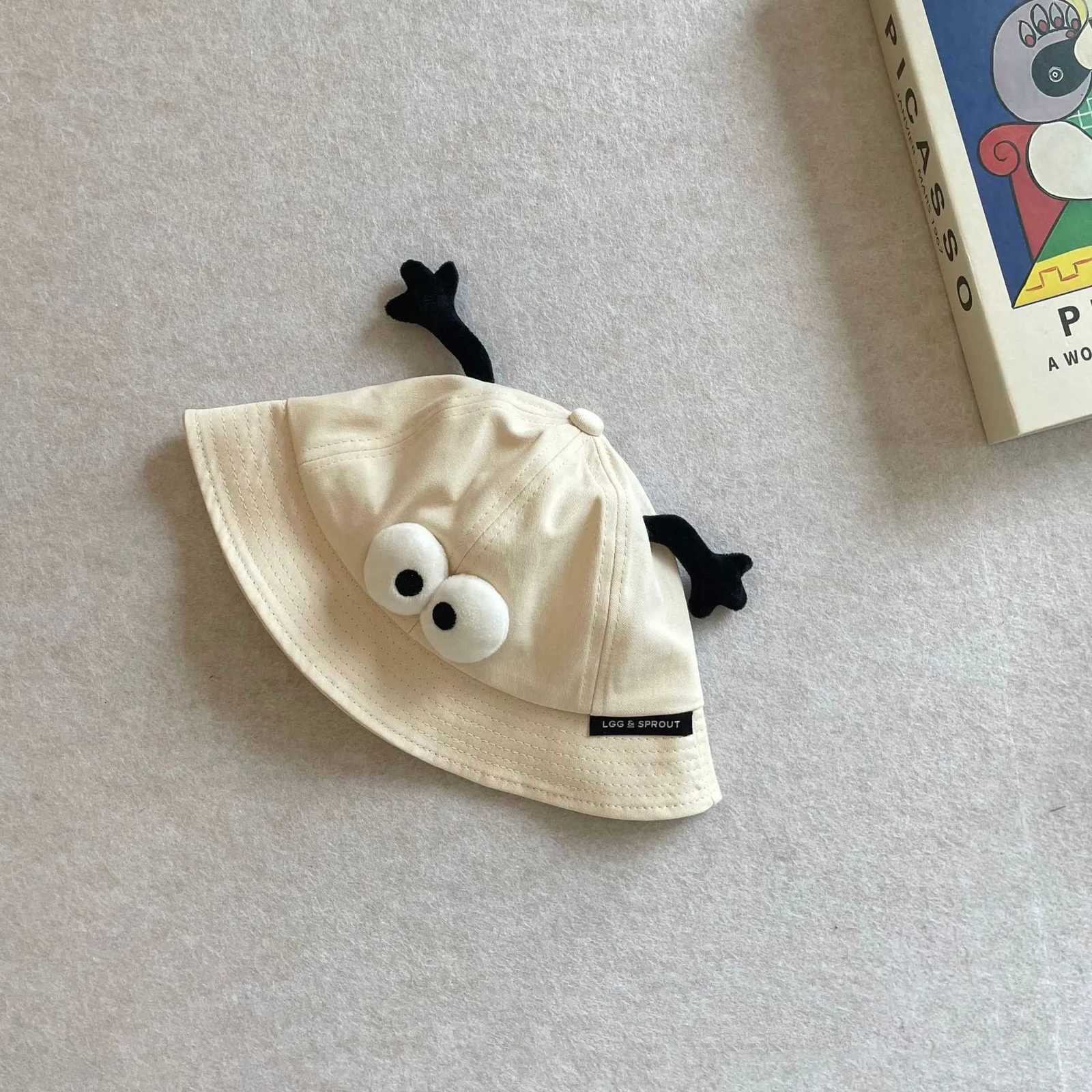 Cute Cartoon Boy Girl Fishermans Hats Outdoor Sunshade Children Basin Hat Sunscreen Baby Sun Bucket Cap Cotton Kid Casual Caps251028