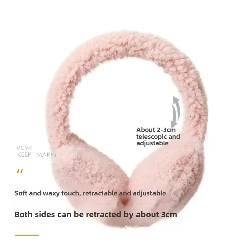 Y2K Star Fluffy Earmuffs Earplugs Cold Protection Women Ear Cover Keep Warm Solid Color Plush Earmuffs Cycling Accessories i251029
