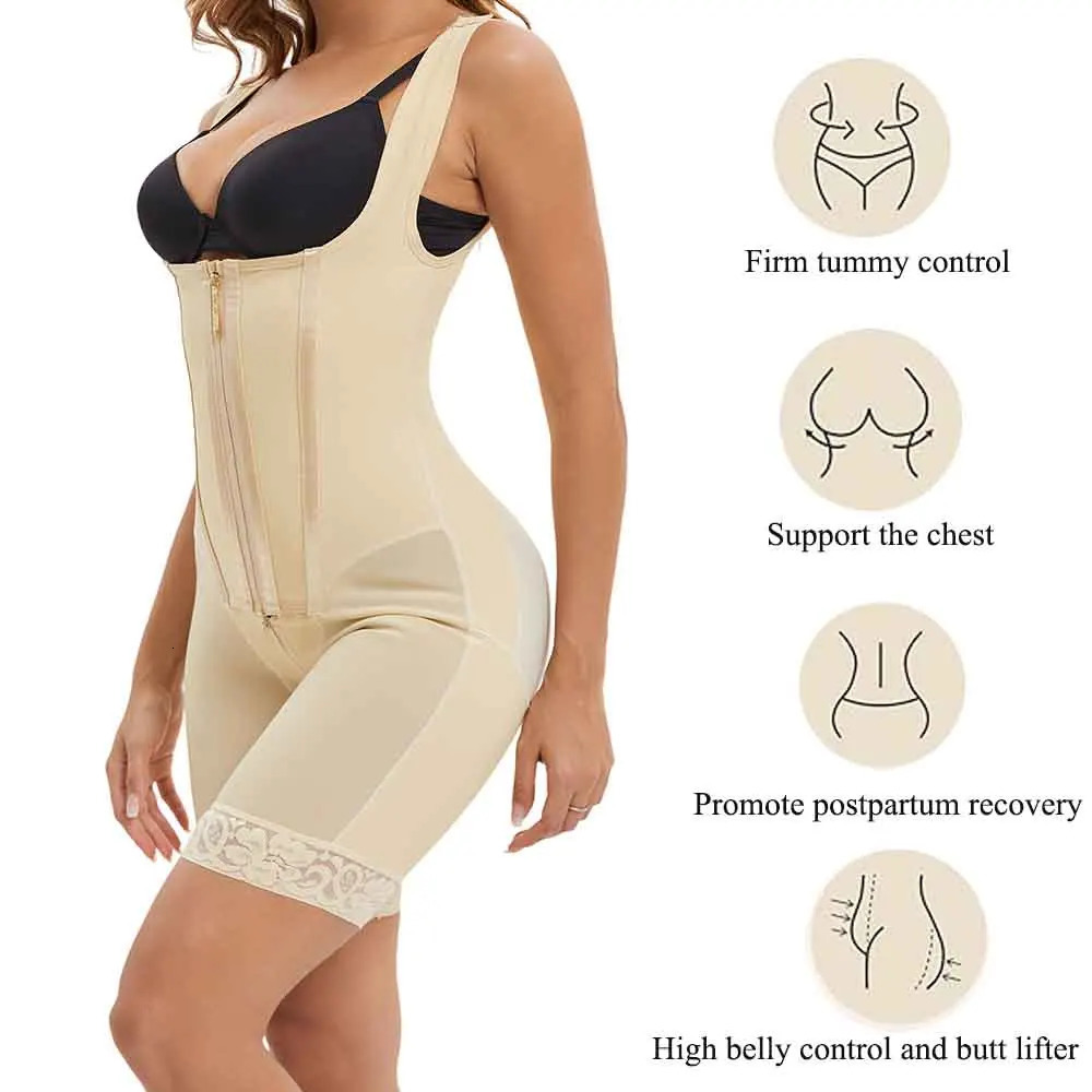 Women Full Body Shapewear Bodysuit for Abdomen Control High Compression Reducing and shaper girdles Zipper Crotch Shapewear Faja 251029