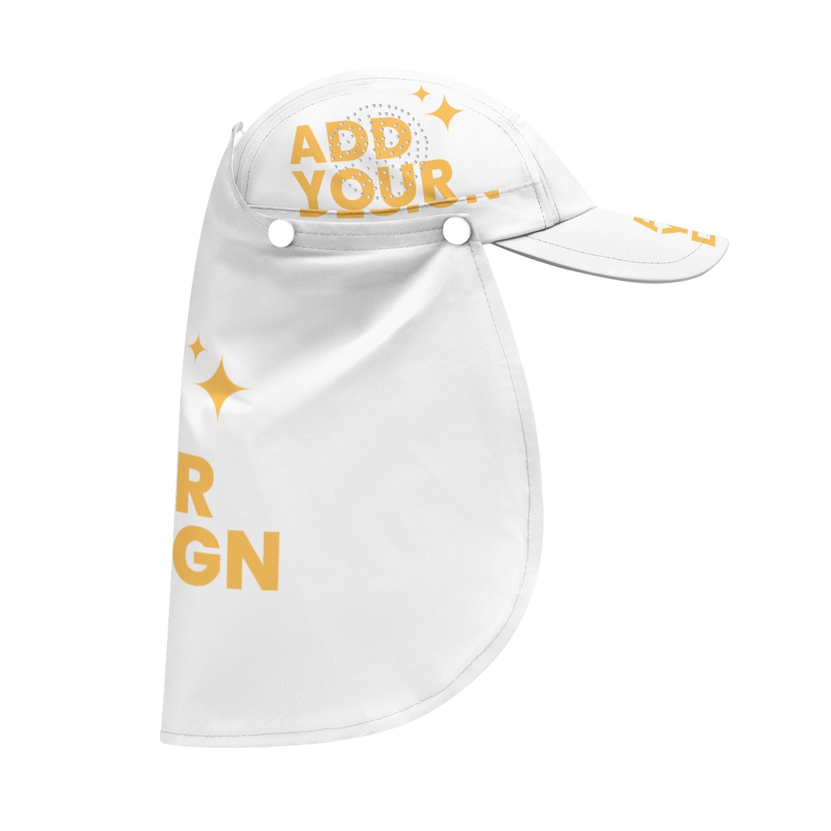 Sun Hat with Neck Cover | UPF Sun Protection Wide Brim Hat | Removable Neck Flap | Lightweight Polyester | Outdoor Beach Hat