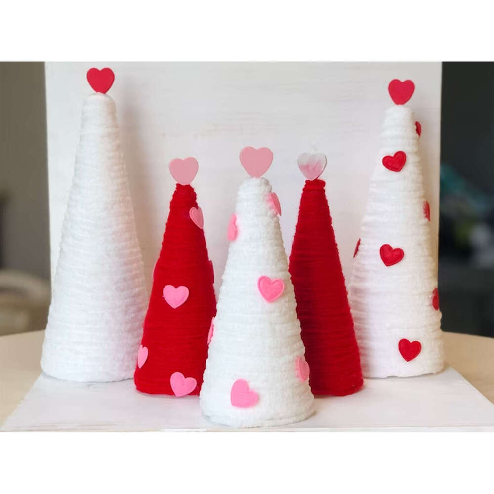 Valentine's Day Heart Christmas Tree Table Stand Proposal Party Scene Decoration Arrangement Tray Ornament