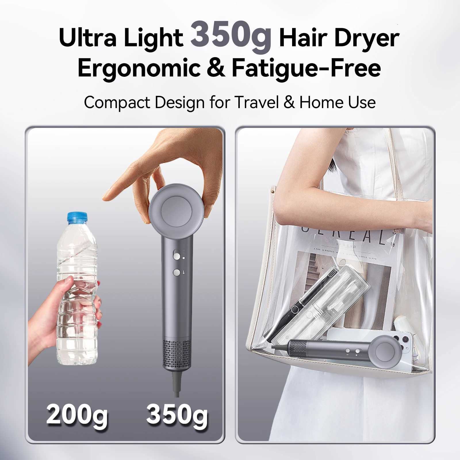 600W Professional Salon Ionic Hair Dryer with LED Light Fast Drying High Speed Hair Dryer Cepillo Secador W251029