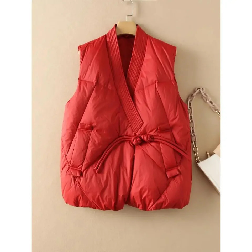 Winter Coat Cropped Vest Jackets For Women Fashion Sleeveless Puffer Waistcoat Street Style Vests Black Khaki Outwear 251027