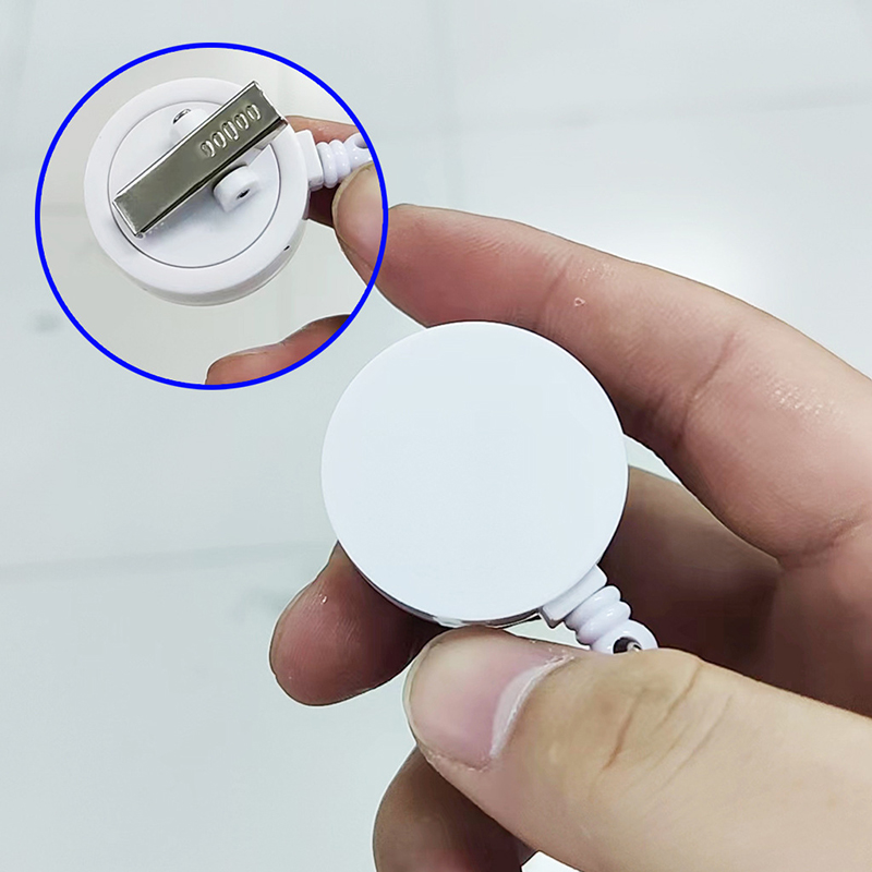 Blank Badge Keychain Retractable Pull Creativity ID Badges Holder With Clip Office Supplies Customized LOGO