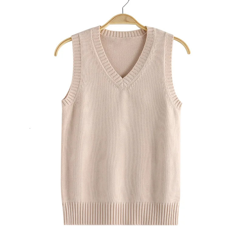 sweater candy vest women Knit Top Fashion Female autumn spirng solid young girl clothes knitwear Cardigan sleeveless XS3XL 251029