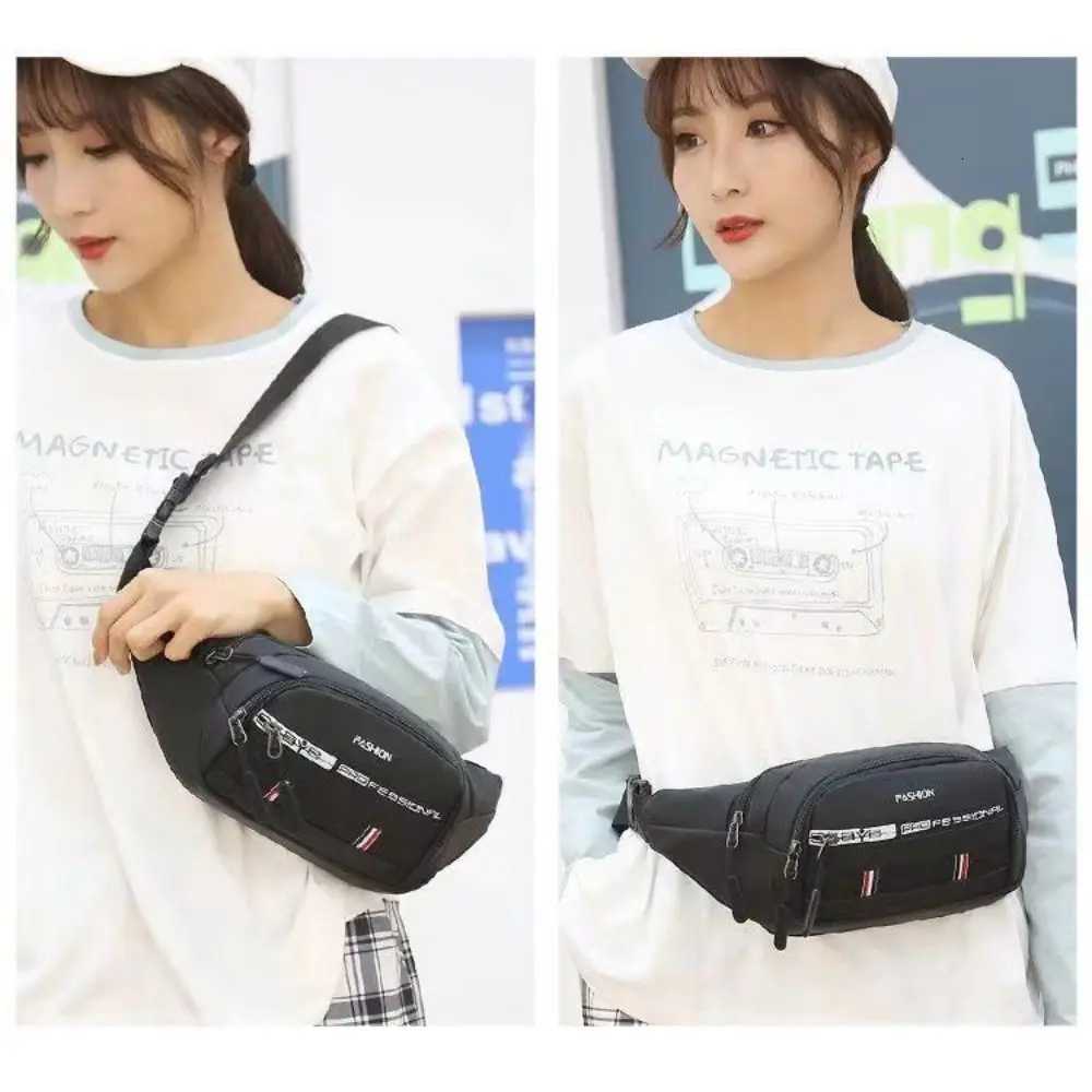 Men Chest Bag Fashion Large Capacity Oxford Cloth Sports Waist Bag Black Grey Blue Green Multifunctional Crossbody Bag UnisexT251126