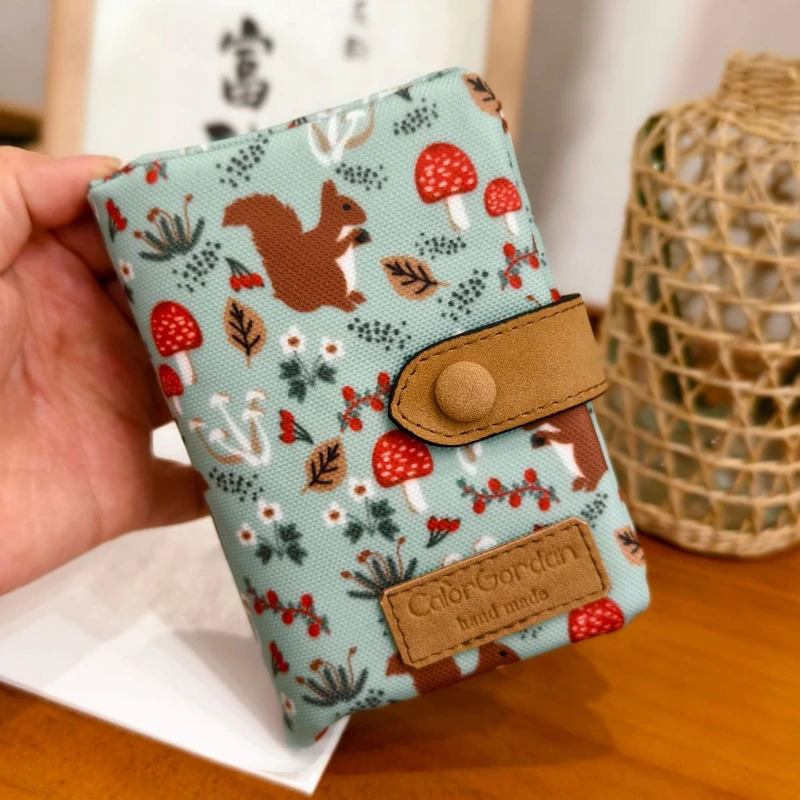 Women Cute Zipper Hasp Short Wallet PU LeatherCapacity Coin Purse Money Bag Frosted Printing ID Card Holder Cute Clutch 251029