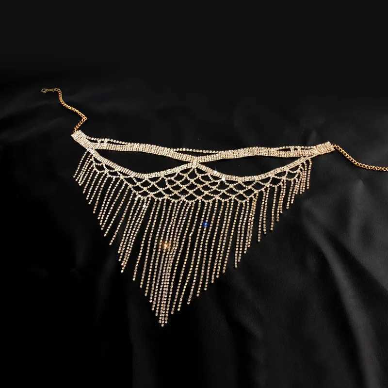 Bohemian Multi Layer Tassel Retro Style Rhinestone Facial Accessories Nightclub Womens Body Chain JewelryW251029