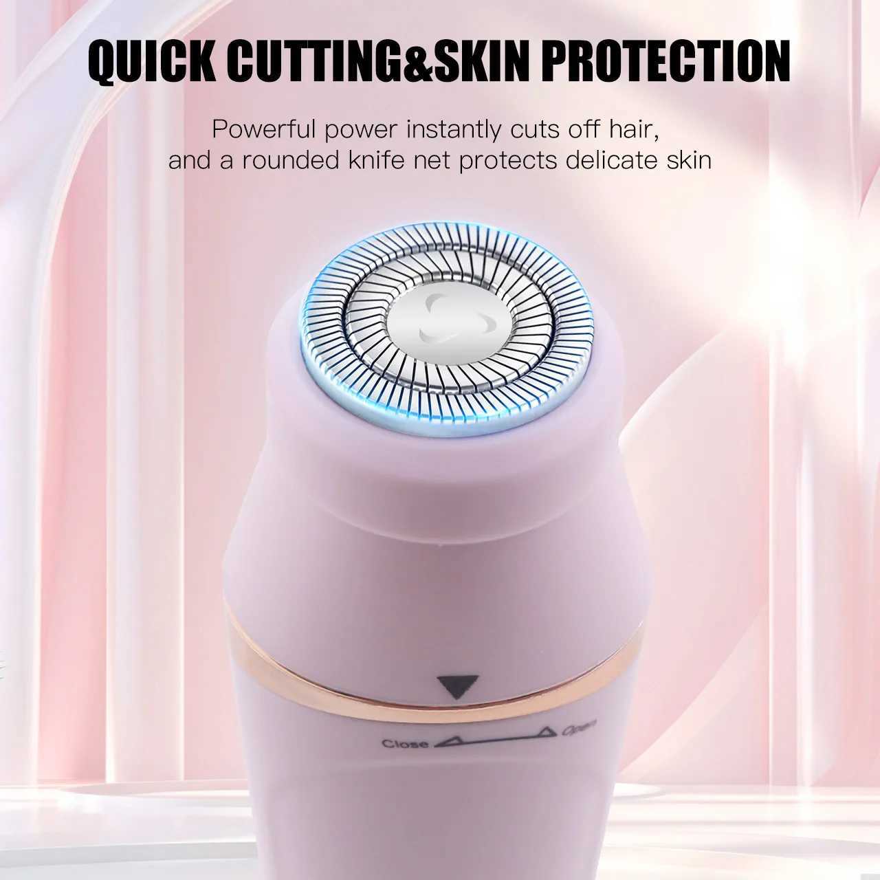 Solimpia 7 in 1 Body Hair Removal Electric Epilator Armpit Hair Bikini Hair Leg Hair Pubic Hair Electric Razor Clipper Shaver J251117