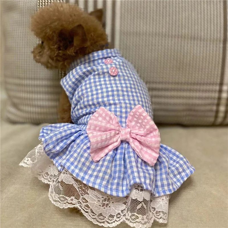 Summer Princess Pet Dress For Dogs Little Small Puppies Animal Cat Tutu Wedding Party Skirt Clothes For Chihuahua Yorks 251029