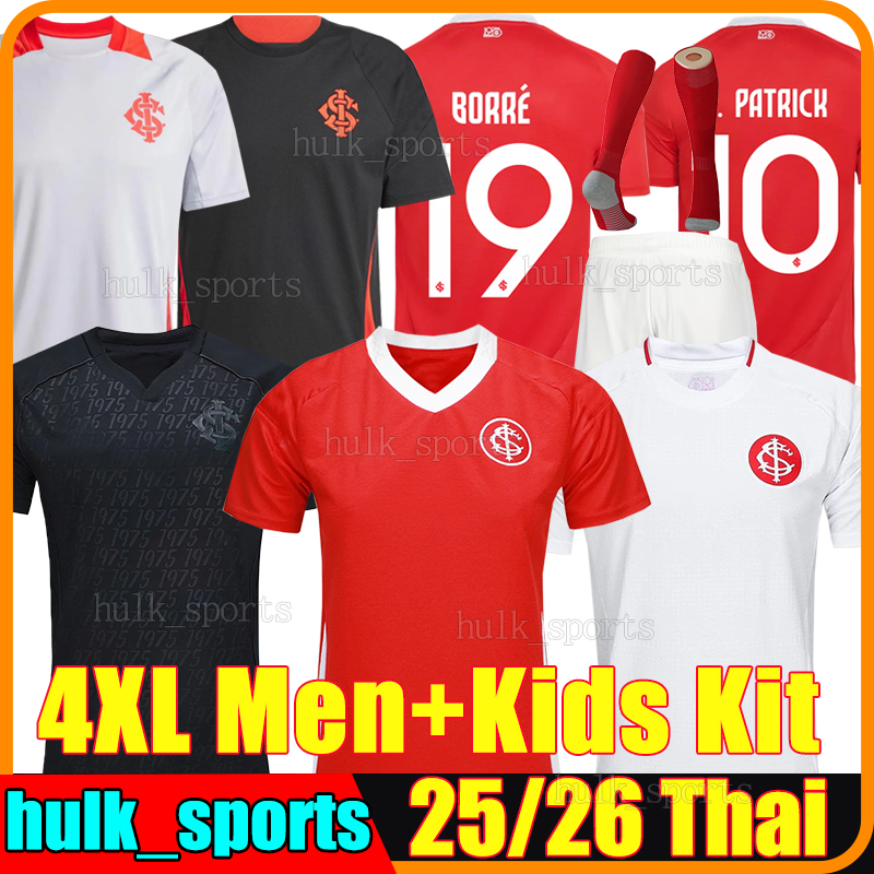 4XL 25/26 SC Internacional Soccer Jerseys WESLEY PATRICK BORRE MAURICIO WANDERSON FERNANDO MAIA ALARIO HENRIOUE GOMES BERNABEI men kids kit socks football shirts