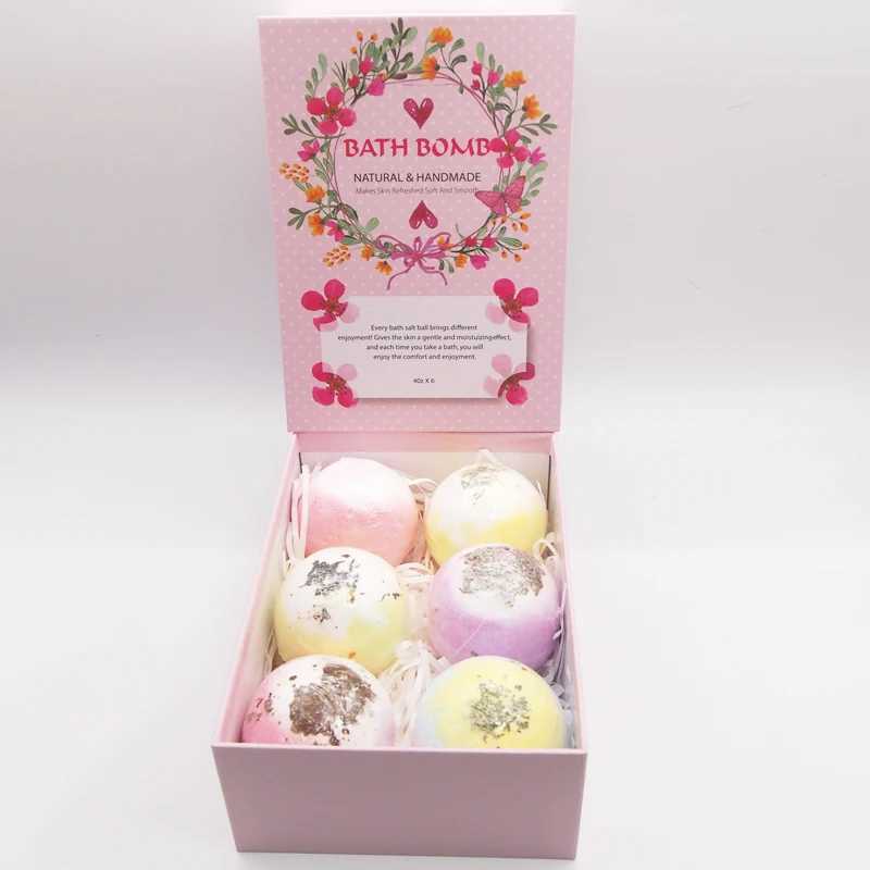 6pcs bath bomb gift box body care spa bathtub is an ideal gift for herhim wife girlfriends birthday or Mothers Day L251029