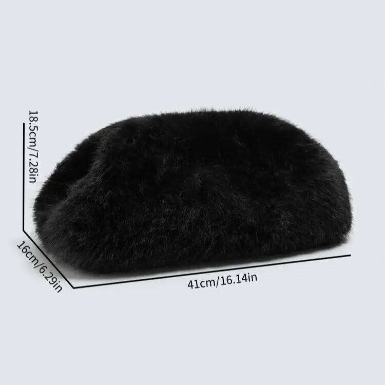 FAUX FUR ENVELOPE Bag, Designer Clutch Prom Bag, Fashionable Fluffy Handbag Purses For Women Elegant