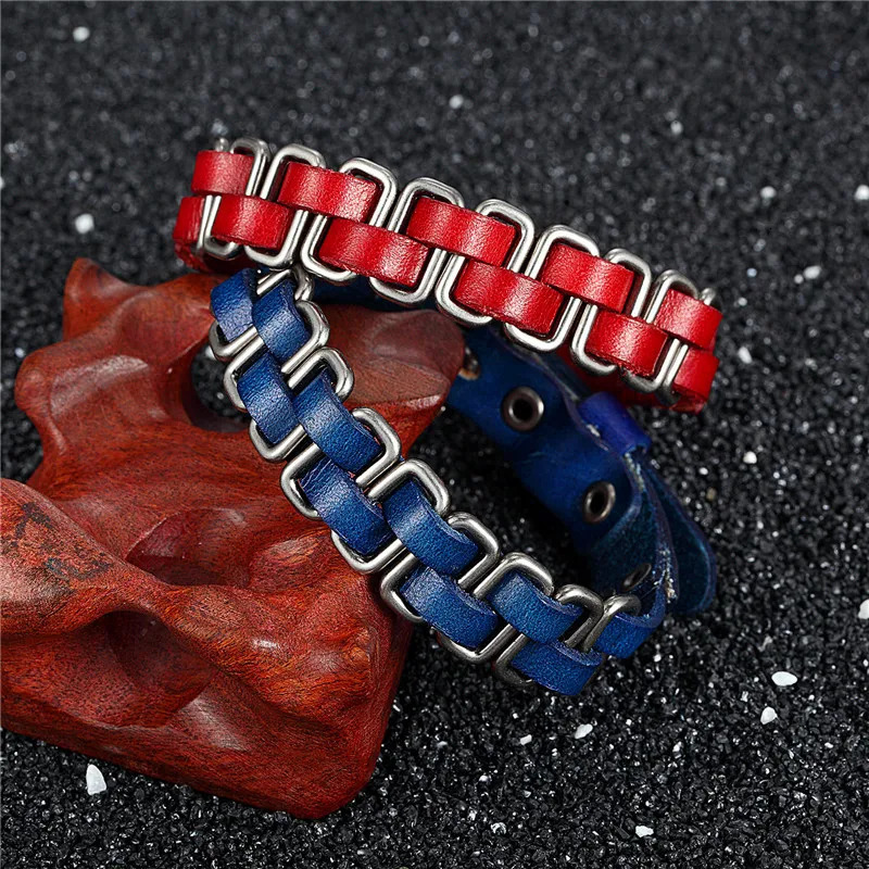 MKENDN Arrival High Quality Multilaye HandKnitted Braid Leather Bracelet Men Friendship Charm Bracelets Jewelry 251028