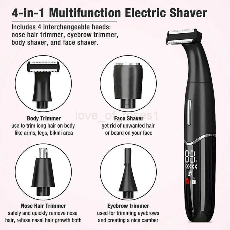 Intimate Areas Haircut Precision Shaver Men Bikini Line Sensitive Razor Balls Eggs Pubic Hair Shaving Trimmer Face Beard Clipper Z251029