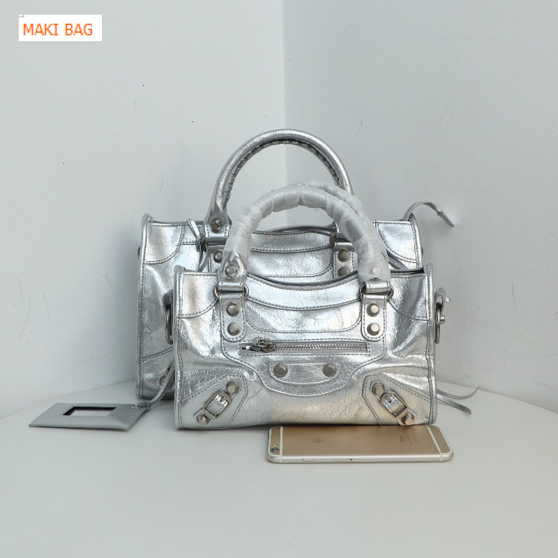 New French motorcycle bag soft suede ABG spicy girl rivet bag cowhide crossbody bag designer bag handbag women's shoulder bag crossbody bag