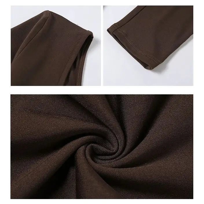 Spring Summer Womens Long Sleeve Solid Color Skinny Jumpsuit Fashion Sports Fitness Pullover Casual Wear 251029