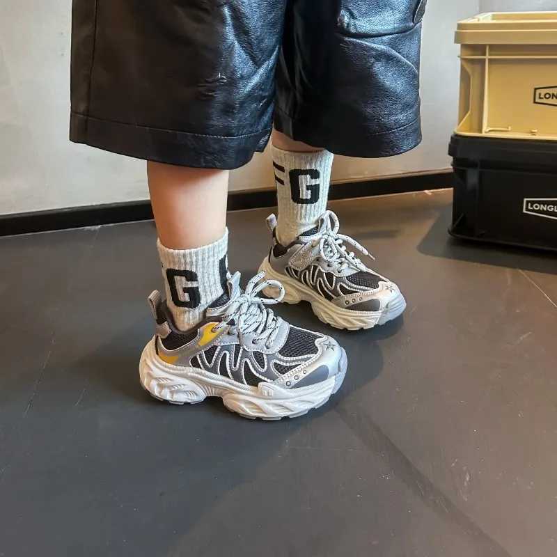 Children Casual Sports Boys Girls Autumn Sneakers Comfortable Anti Slip Fashion Running Kids Outdoor Walking Shoes L2510282 XJ260303