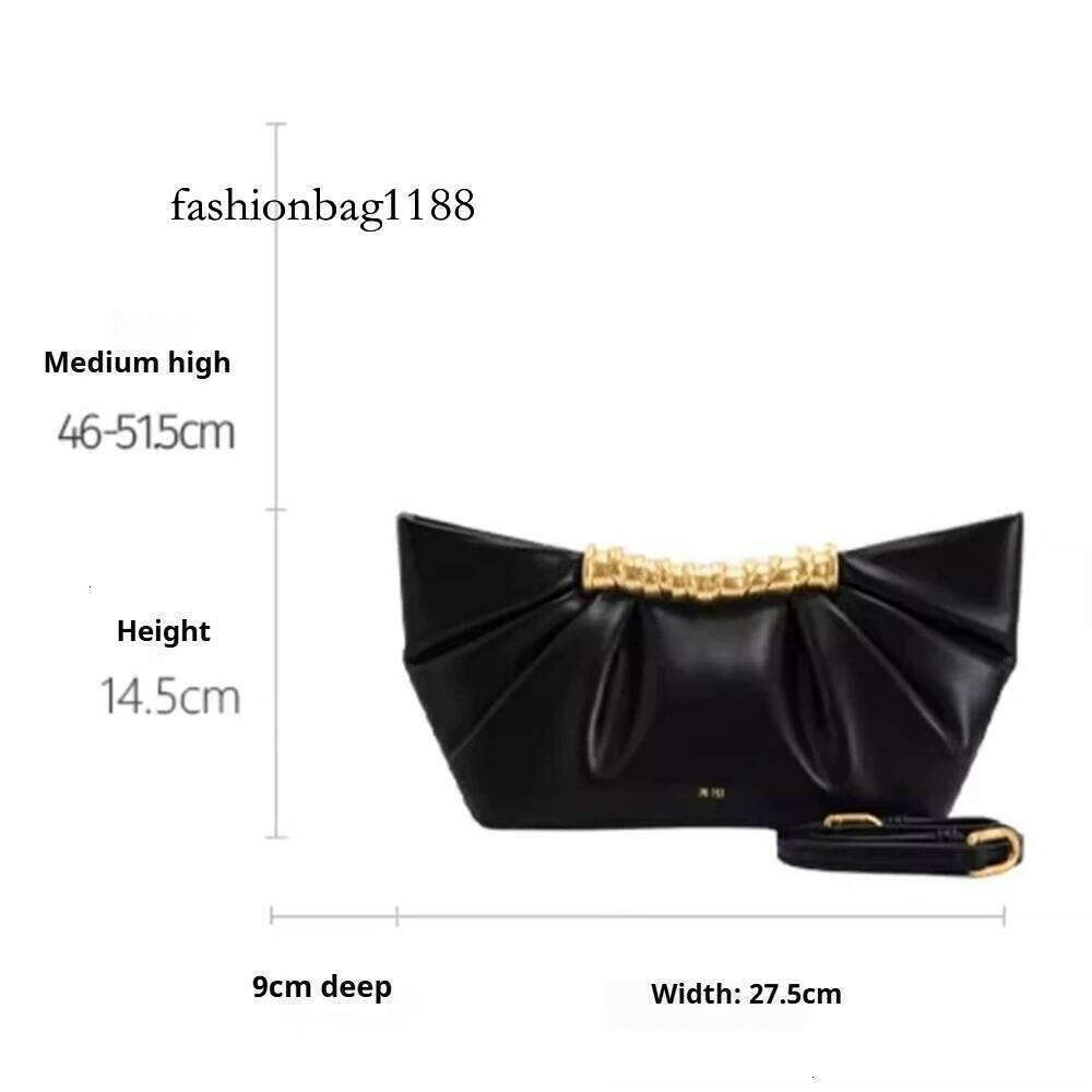 Leia French Style Pleated Shoulder Bag, Mini Metal Chain Crossbody Purse,Elegant Banquet Evening Party Bag,2025 New