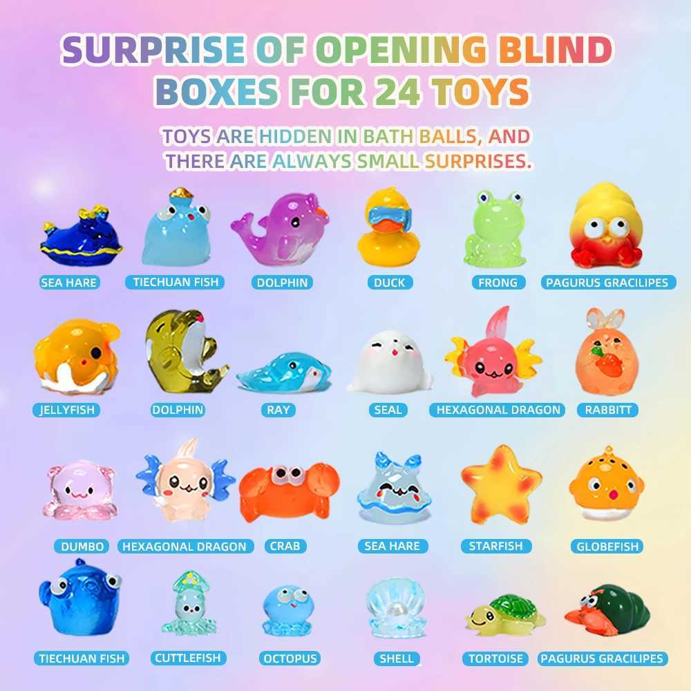 Bath Bombs for Kids with Surprise Inside 24 Pack Kids Bath Bombs Gift Set Natural Organic Kids Bubble Bath Fizzy for Girls Boy L251029