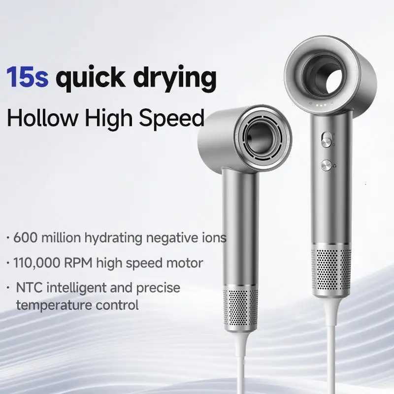 Professional 600W Blow Dryer Ionic Hot Cold Wind Brushless Motor Hair Dryer Salons Hotels Travel Household Use Electric Power W251029