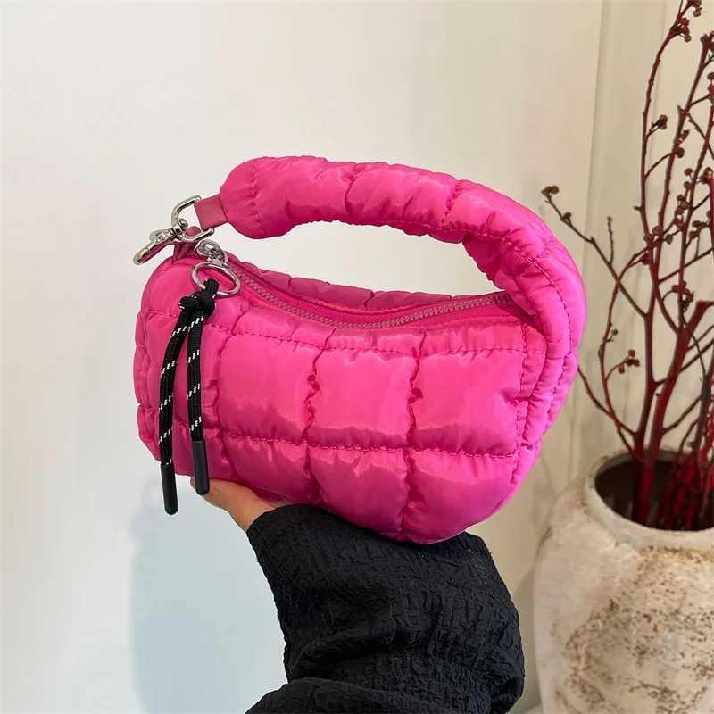 Puffer Handbag for Wen Solid Color daily casual Underarm Shoder Bag ladies D251029