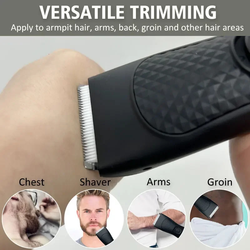 Professional Trimmer for Intimate Areas Groin Chest Balls Bikini and Pubic Hair Removal Sensitive Area Trimmer Mens Grooming 251029