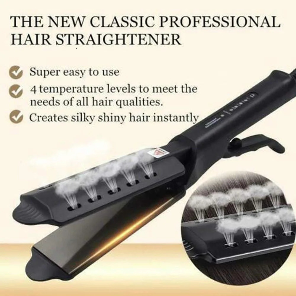 Curling And Straightening Dual Use Hair Straightening Splint Constant Temperature 4 Gears Portable Air Bangs Curling Straightene 251029