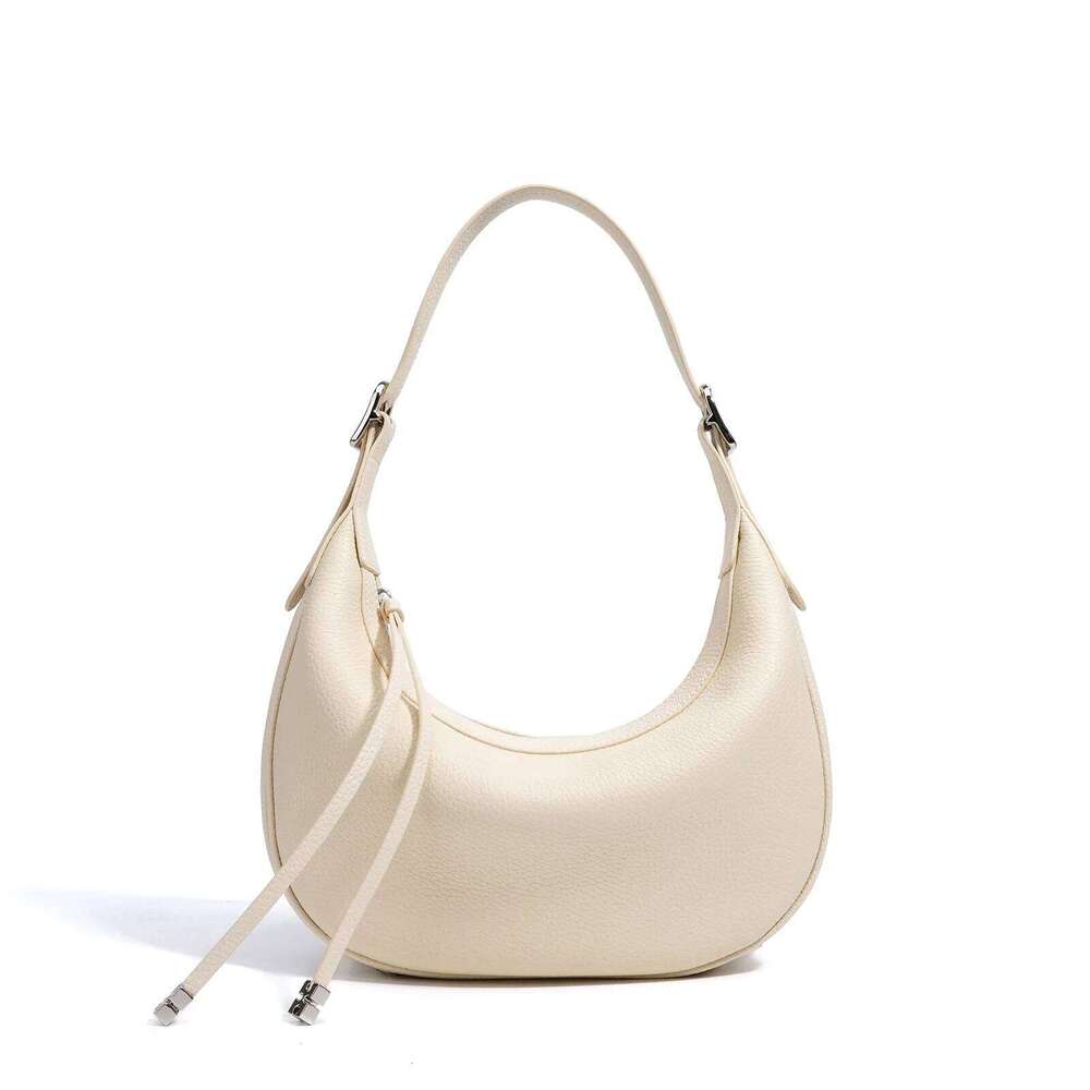 Genuine Leather Underarm New Design Soft Top Layer Cowhide Half Moon Handheld Crossbody Fashion Ladies Shoulder Bag Suotong1029
