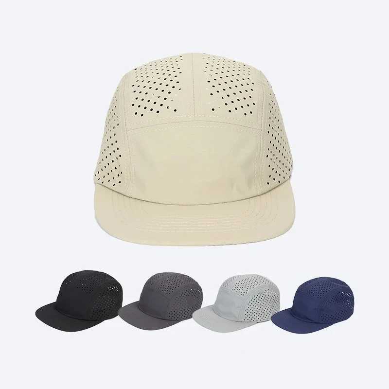 Ultralight Five Panel Mesh Caps Breathable Running Caps For Men Quick Drying Sun Protect Baseball Caps Snapback HatW251029