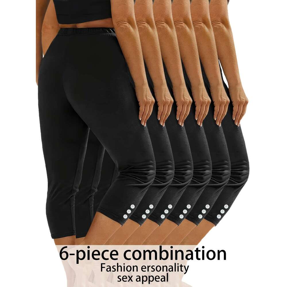 6pcs Fashion Casual Tight Sports Leggings