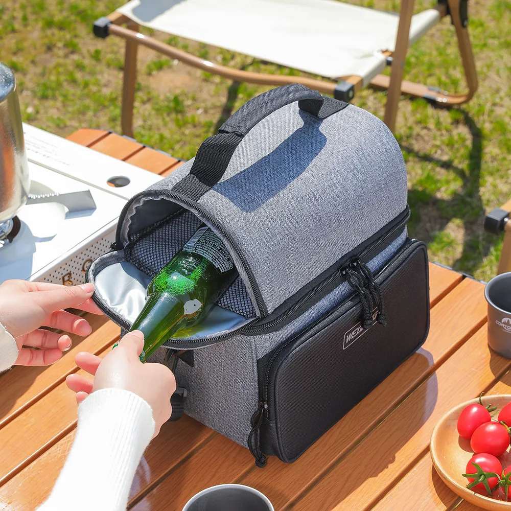 Large Capacity Oxford Thermal Insulation Bag Office Commute Fruits Storage Lunch Bag Waterproof Beer Beverage Thermal Cooler Bag 251029