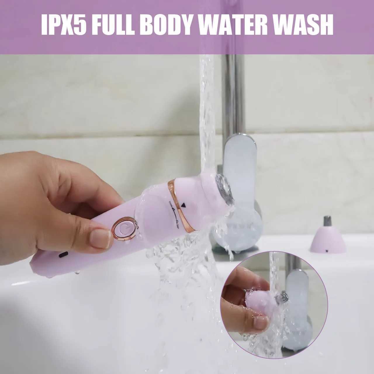 Solimpia 7 in 1 Body Hair Removal Electric Epilator Armpit Hair Bikini Hair Leg Hair Pubic Hair Electric Razor Clipper Shaver J251117