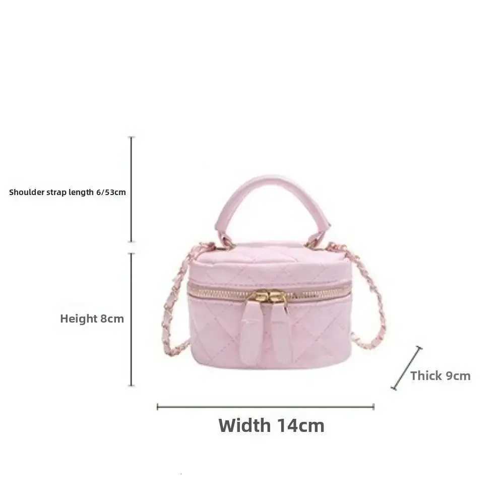 Mini Diamond Quilted Leather Bucket Bag MultiColor Checkered Pattern Crossbody Bag with Gold Chain Shoulder Strap Shoulder Bag W251029