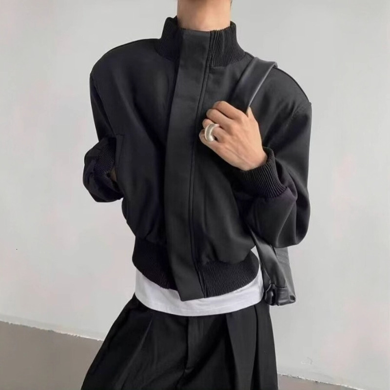 American Style Short Jacket For Men Spring And Autumn High-end Feel Cool Baseball Jacket Trendy Brand Designer Jacket Stand Collar Flight Jacket