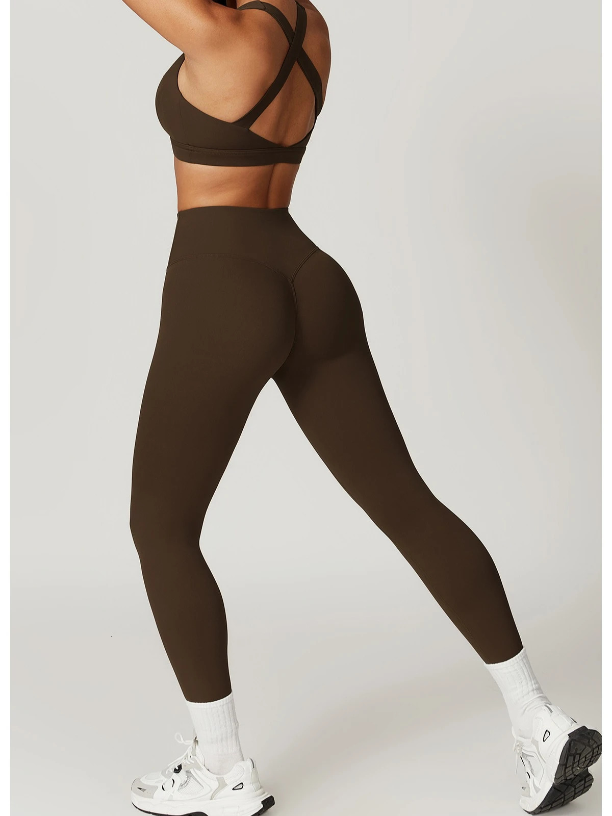 Butt Lifting Running Leggings Women High Waist QuickDry Naked Feel Yoga Pants Tummy Control Outdoor Workout Tights for Gym 251029