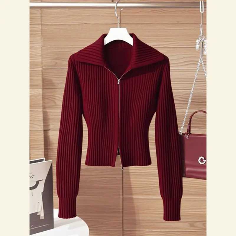Womens Knit Cardigan New Autumn Winter Fashion Elegant Unique Chic Small Design Open Front Fall TopsT251028