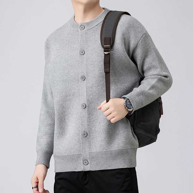 Knitted outerwear for men Spring and Autumn 2025 new trend versatile cardigan mens casual jacket couples autumn outfit J251029
