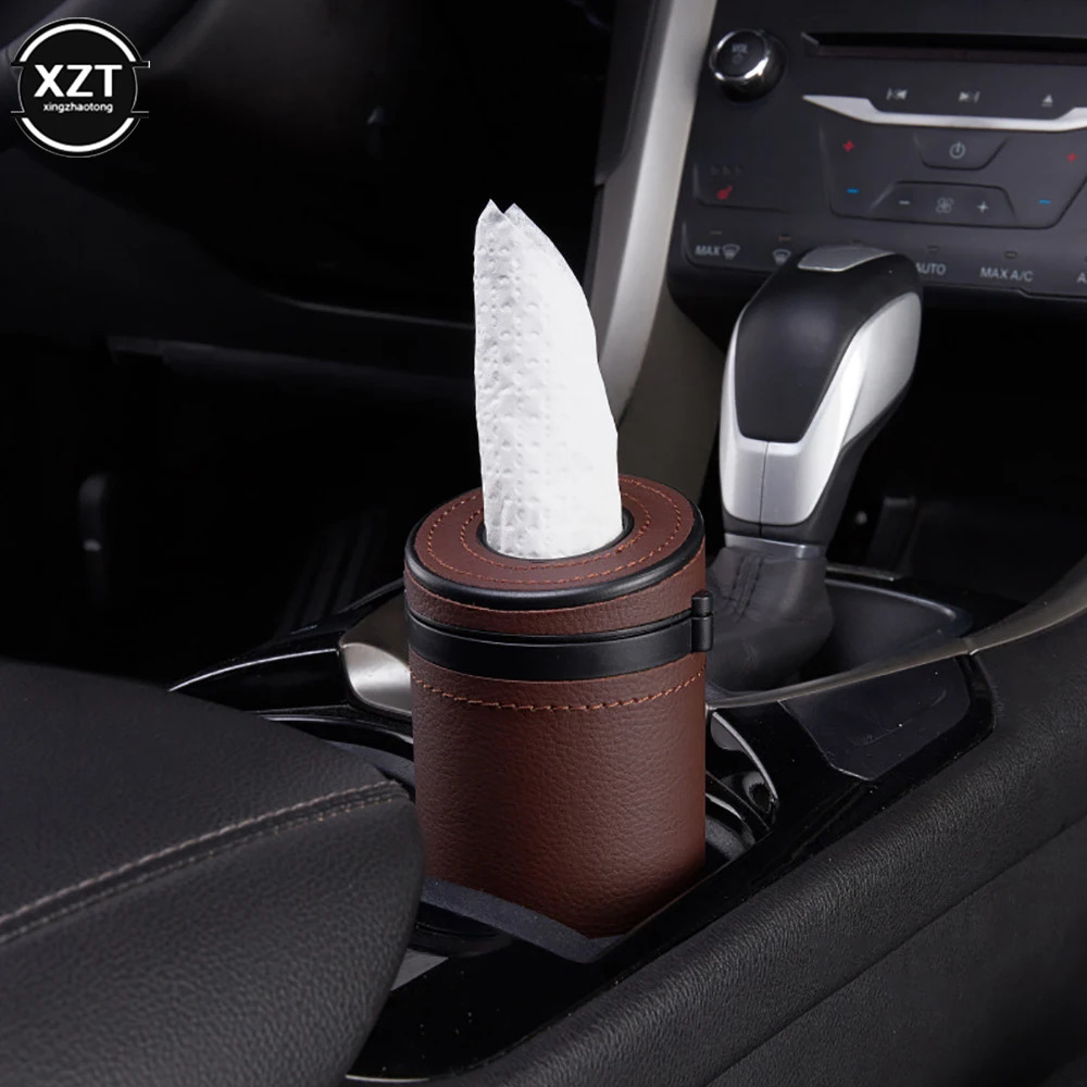 Multifunction Car Tissue Box Cover Holder Auto Round Paper Tube Safety Broken Window Tissue Cup with Safety hammer Auto Interior 251029