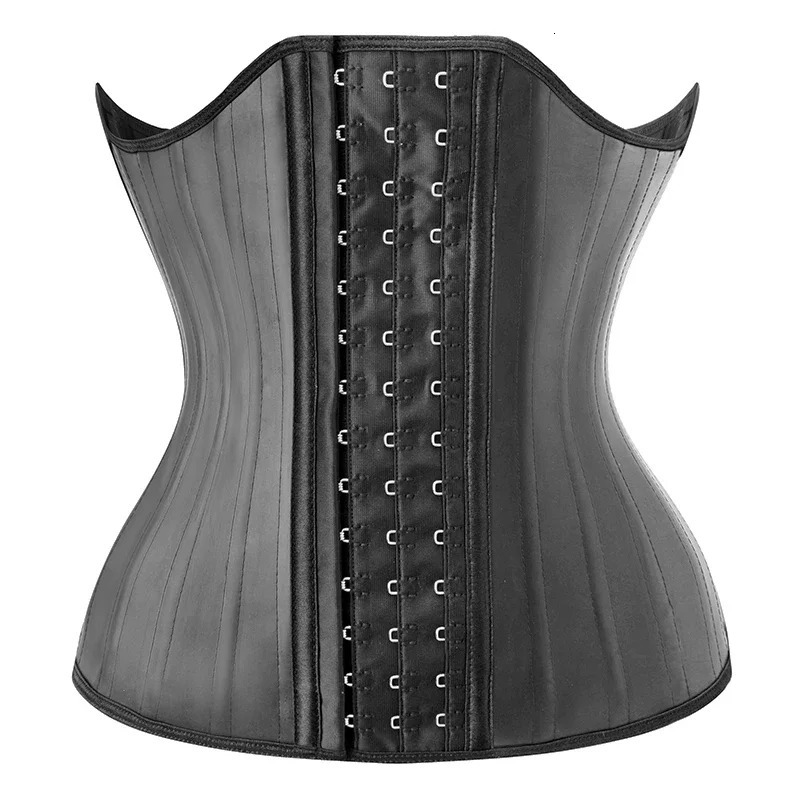 25 Steel Bones Latex Rubber Waist Trainer Cincher Corset Shapewear Slimming Belly Body Shaper Modeling Strap Reductive Girdle 251029