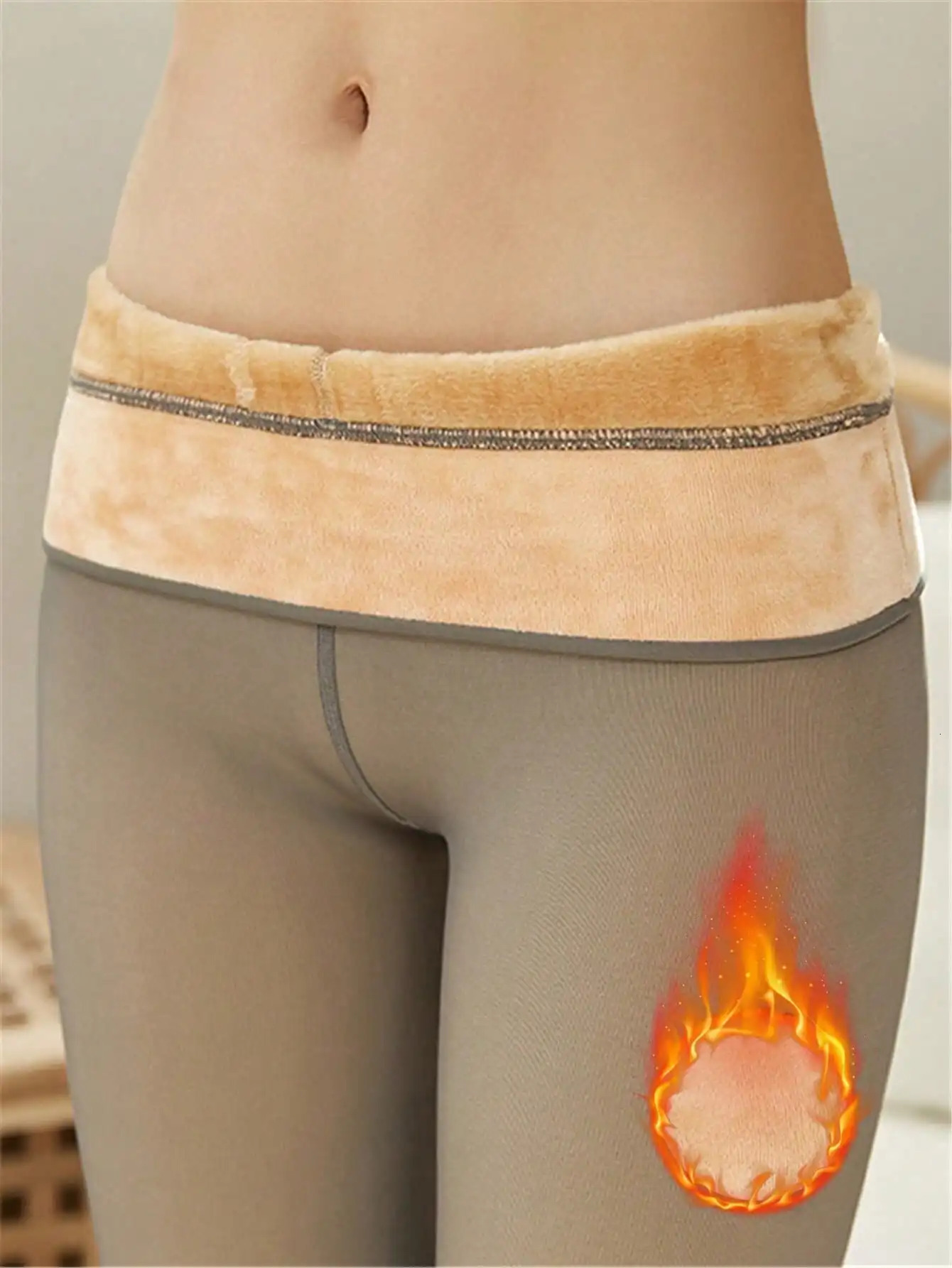 Plus size 200g Thickened Thermal Pantyhose Stockings Women High Elasticity Translucent Waist Tights Autumn And Winter 251029