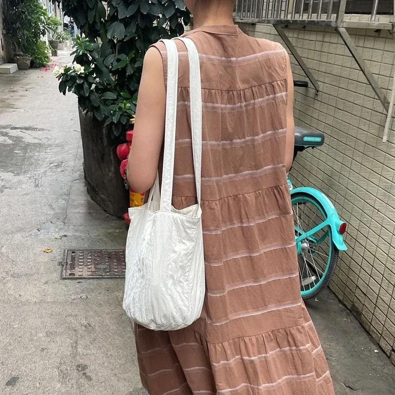 Casual Fashion Bag for Women Shopper Handbags Environmental Storage Reusable Shoulder Tote Bag School Bags 251029