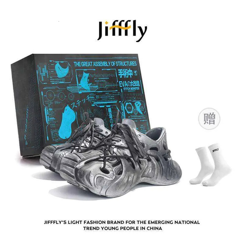 Jifffly Designer Ed Monster Dad Clogs for Women 2025 New Beach Shoes Non-Slip Odor-Resistant Couple Sandals Lightweight Breathable