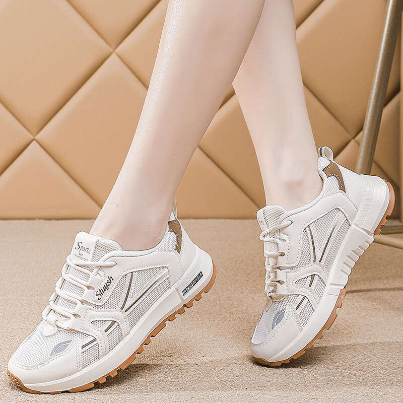 2025 New Autumn Chic Designer Shoe Fashion Mesh Shoes Non-Slip Shock-Absorbing Outdoor Running Student Travel All-Match Casual Shoe