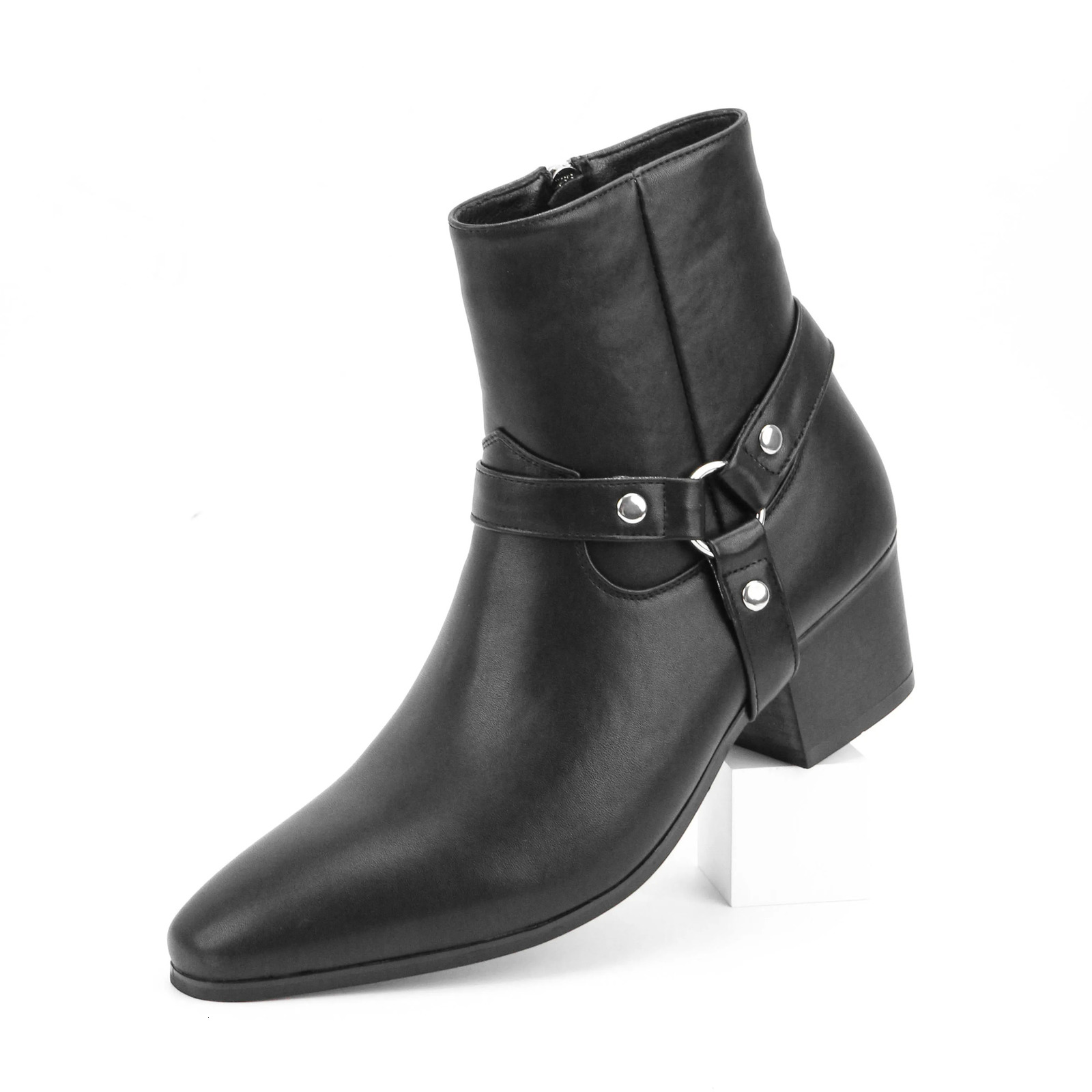 Mens High Heel Chelsea Double Elastic Mens Boots 251023 - view 6