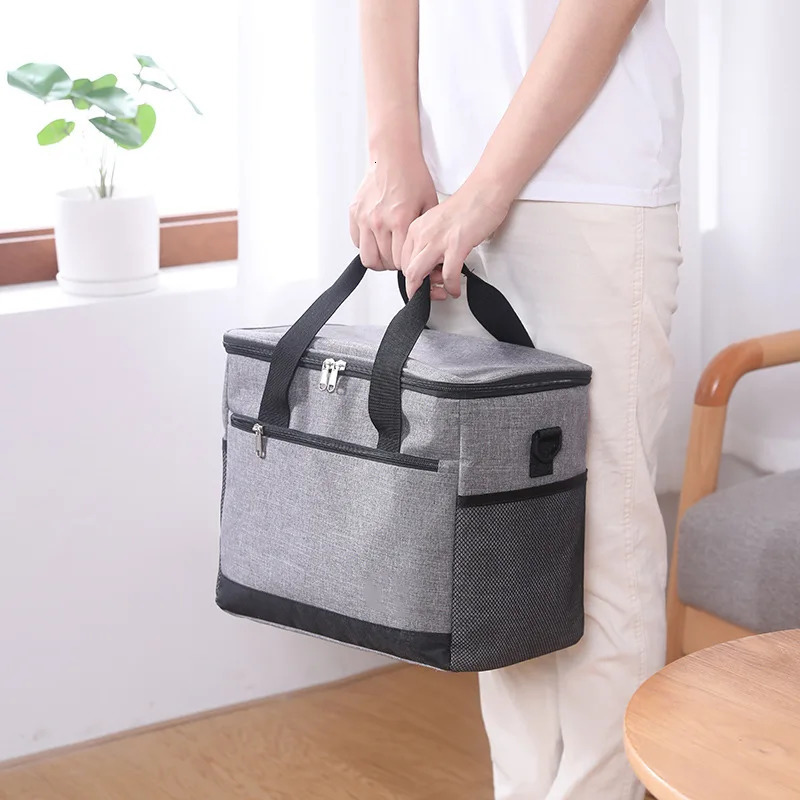 Fashion Large Capacity Leakproof Lunch Cooler Bags for Women Men Outdoor Travel Picnic Thermal Insulation Bag Box 251029